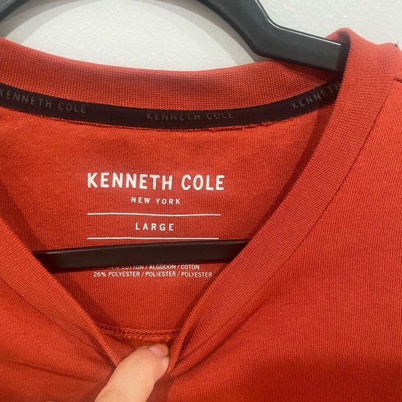 Kenneth Cole Men's Burnt Orange Crewneck Sweater-NWOT - Picture 3 of 4